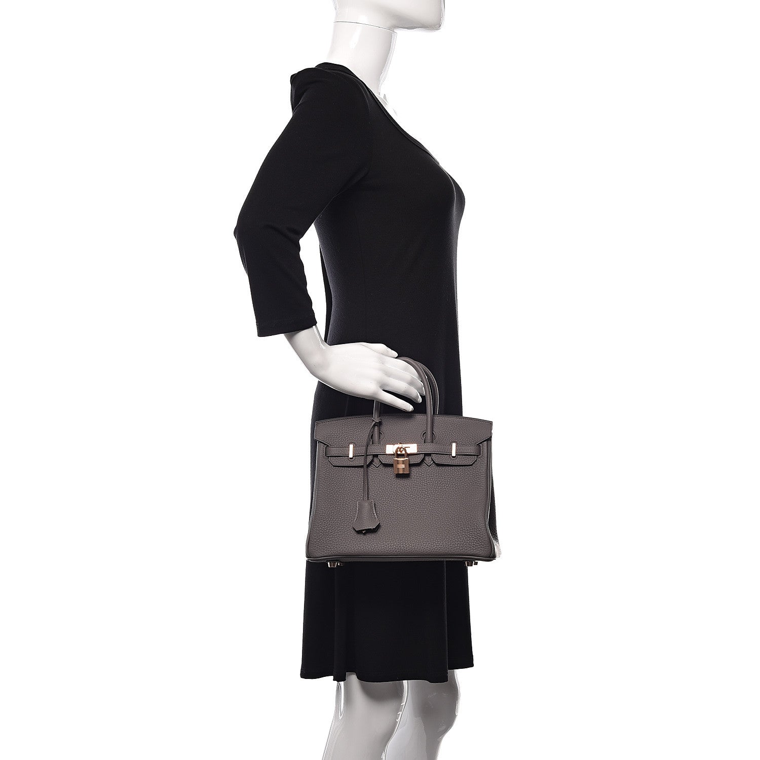 Hermes Togo Birkin 25 Etain 2 of 31