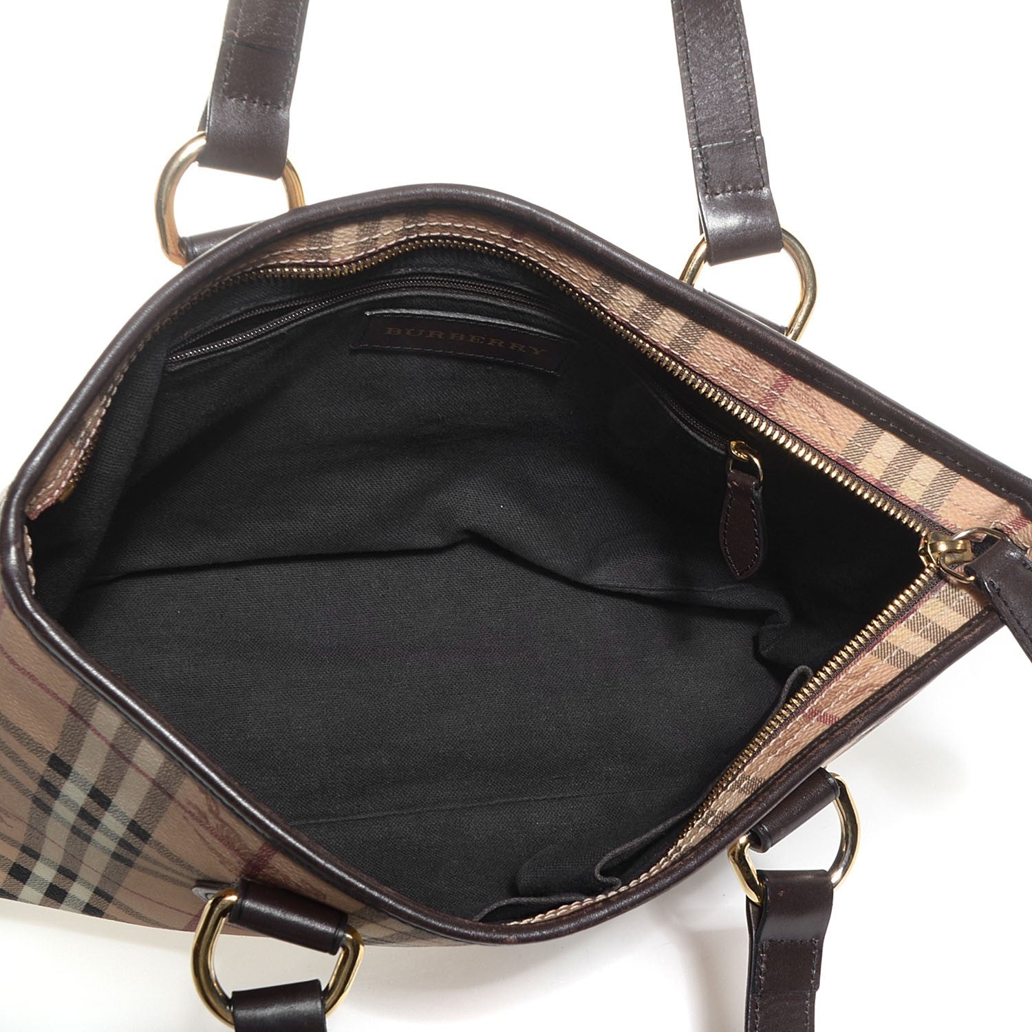 Burberry Haymarket Check Medium Tote Chocolate 5 of 11