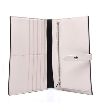 Celine Grained Calfskin Large Multifunction Strap Wallet Black Chalk 5 of 11