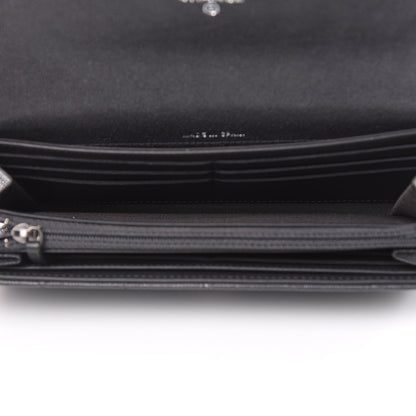 Chanel Caviar Quilted Large Boy Gusset Flap Wallet Charcoal 5 of 10