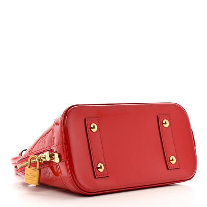 Louis Vuitton Vernis Alma BB Cherry 4 of 11