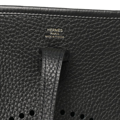 Hermes Taurillon Clemence Evelyne 23 Poche III Black 6 of 10