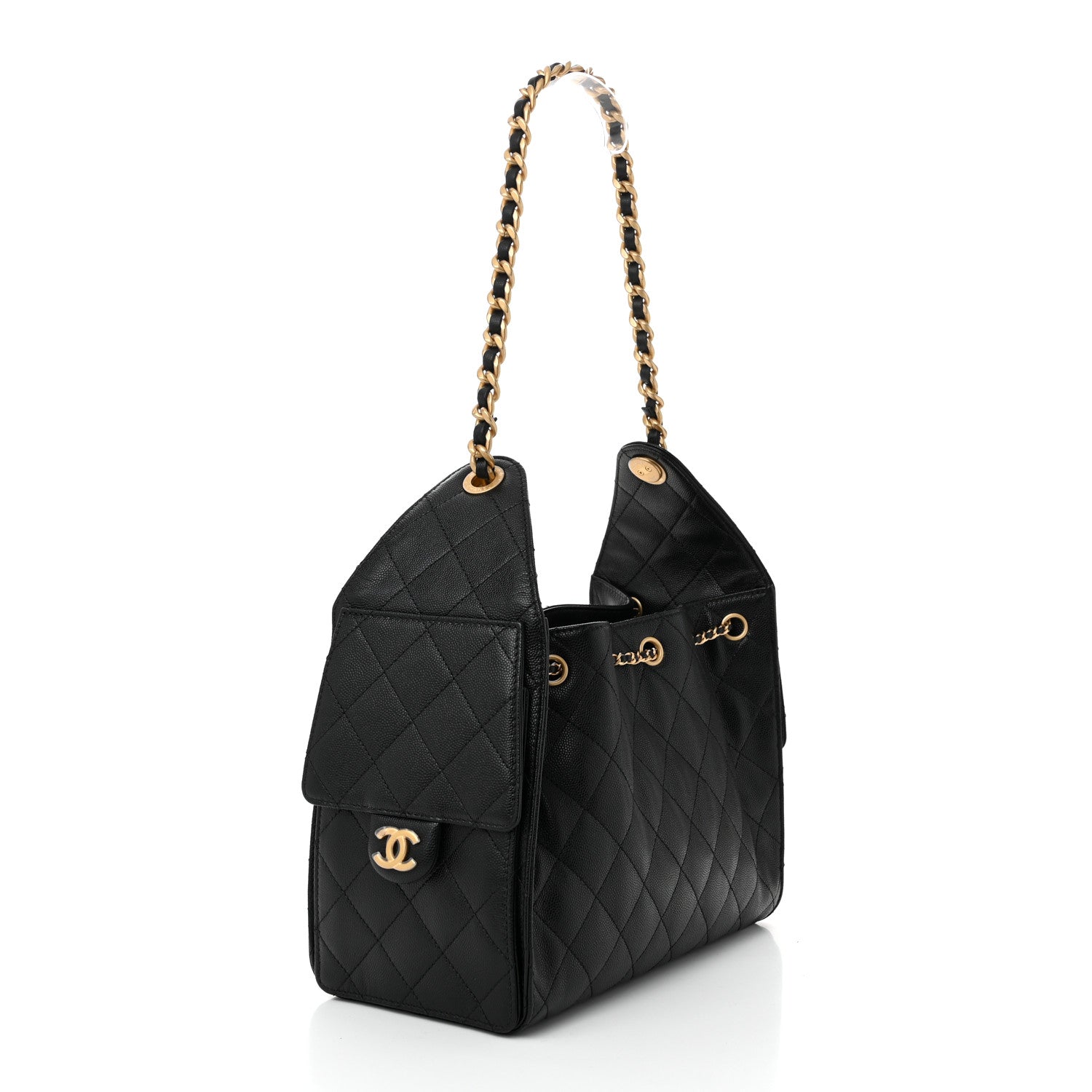 Chanel Caviar Quilted Small Chanel 25 Handbag Black 3 of 10