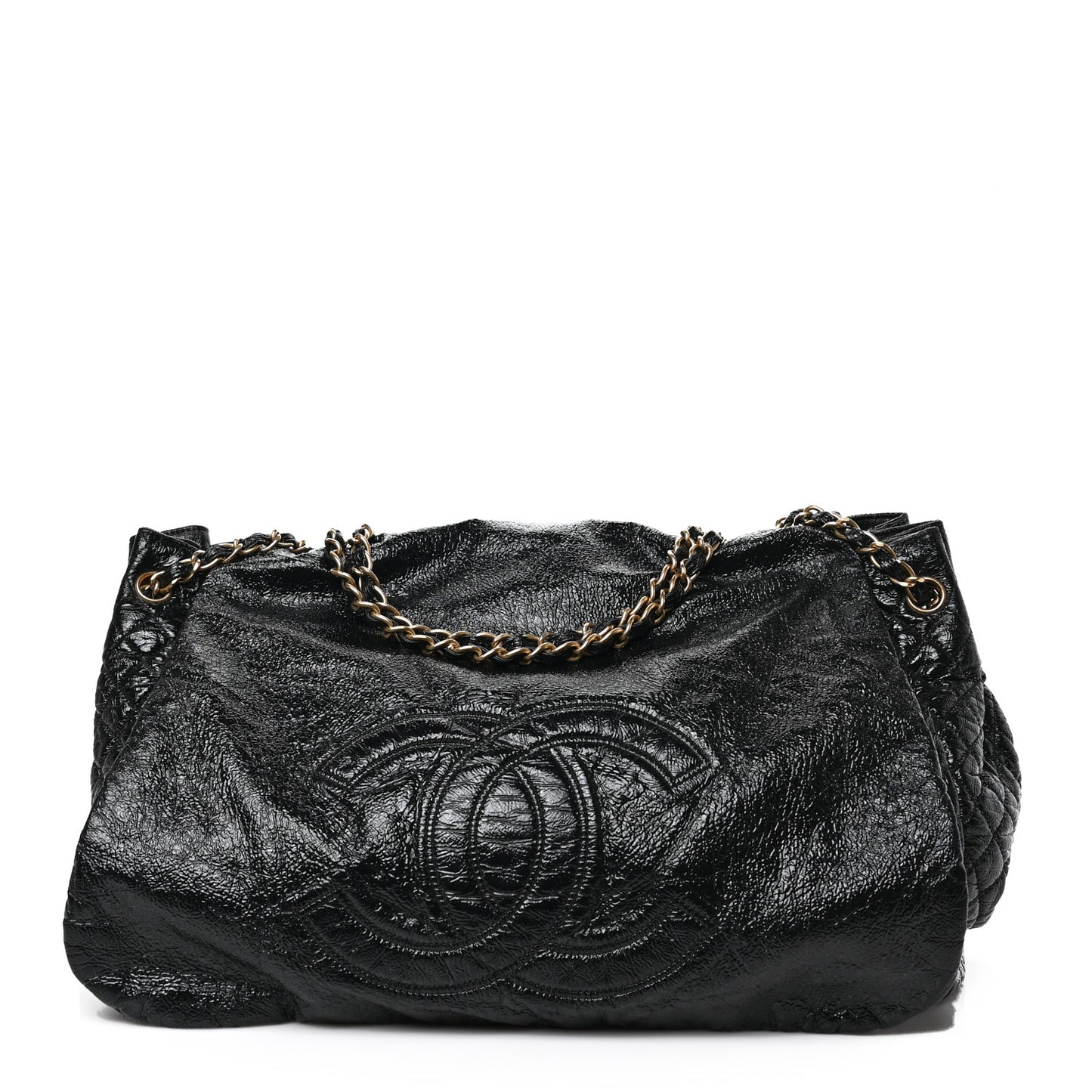 Vinyl XL Rock and Chain Flap Black