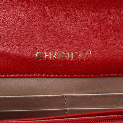 Chanel Lambskin Quilted Golden Class Wallet on Chain WOC Red 6 of 8