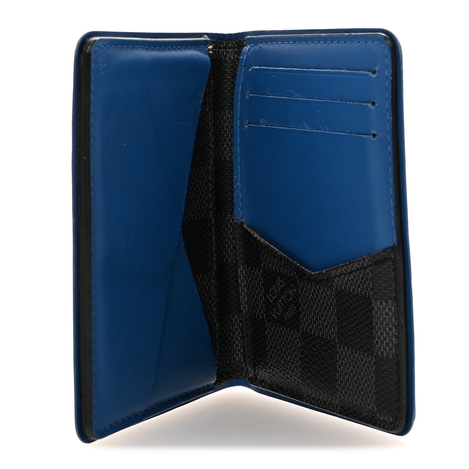 Louis Vuitton Damier Graphite Pocket Organizer Bleu Neon 1851624