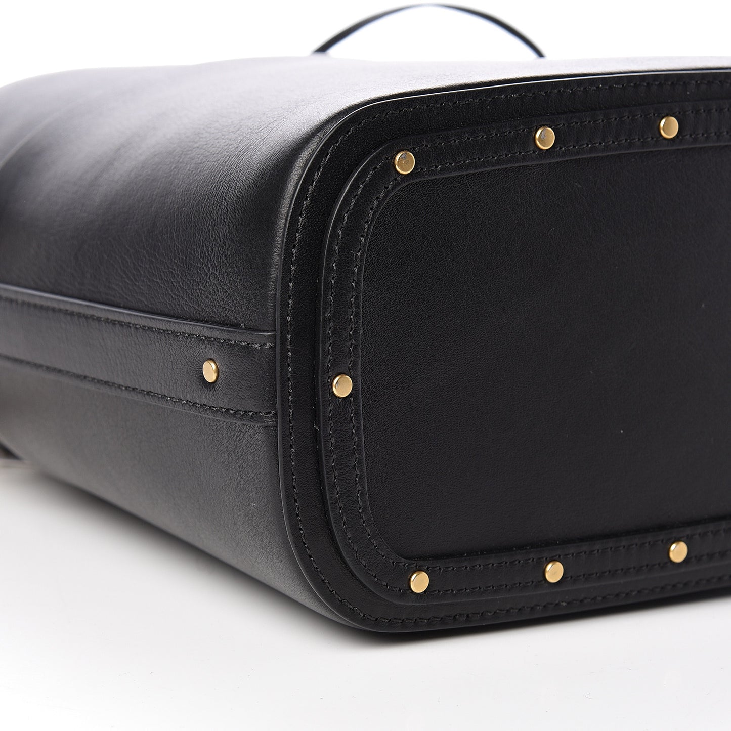Smooth Calfskin Small Roy Bucket Bag Black