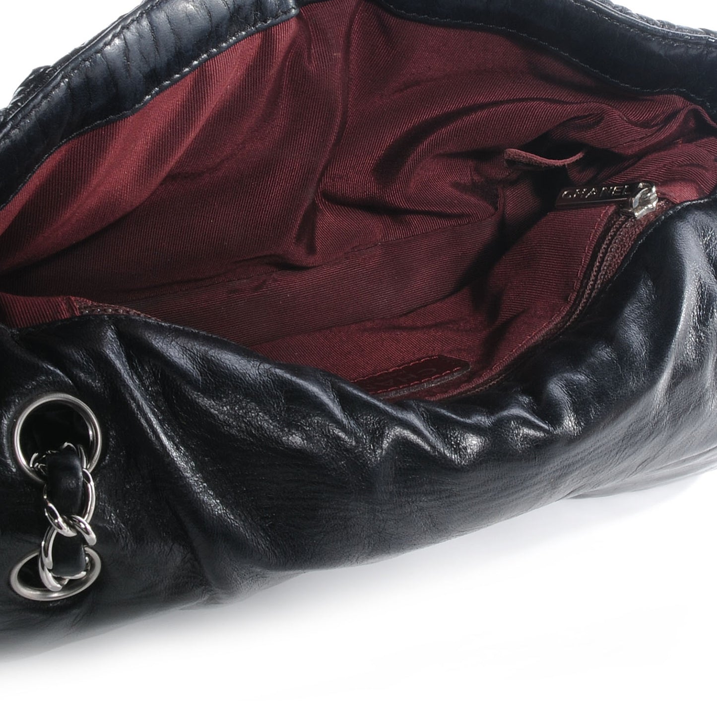 Lambskin Astrakan Medium Flap Black