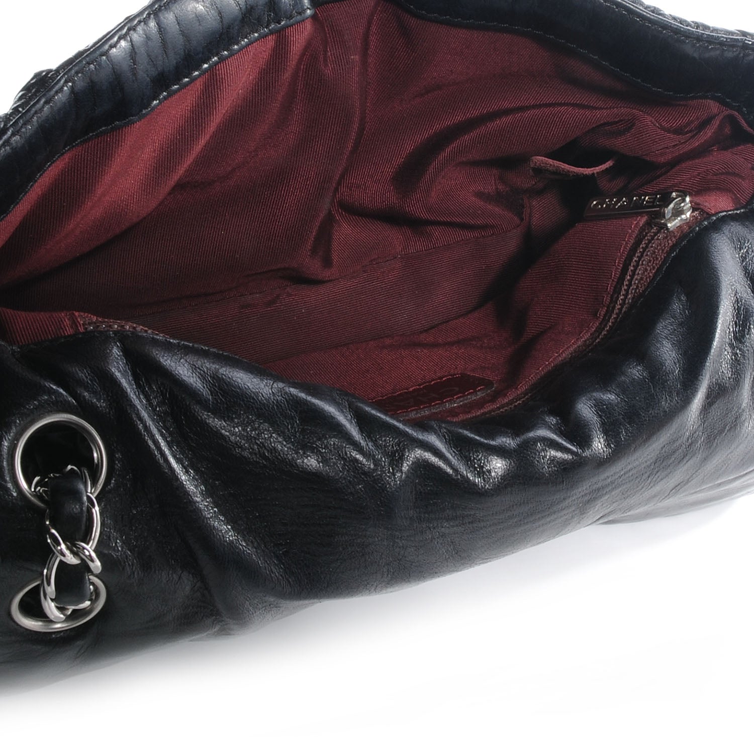 Chanel Lambskin Astrakan Medium Flap Black 5 of 8