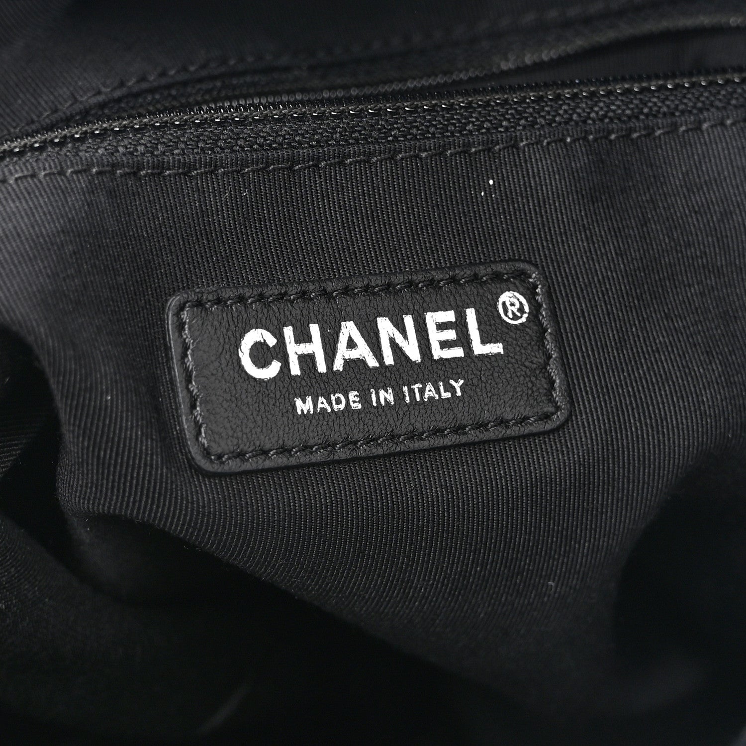 Chanel Calfskin Chain 20s Signature Tote Black 6 of 10