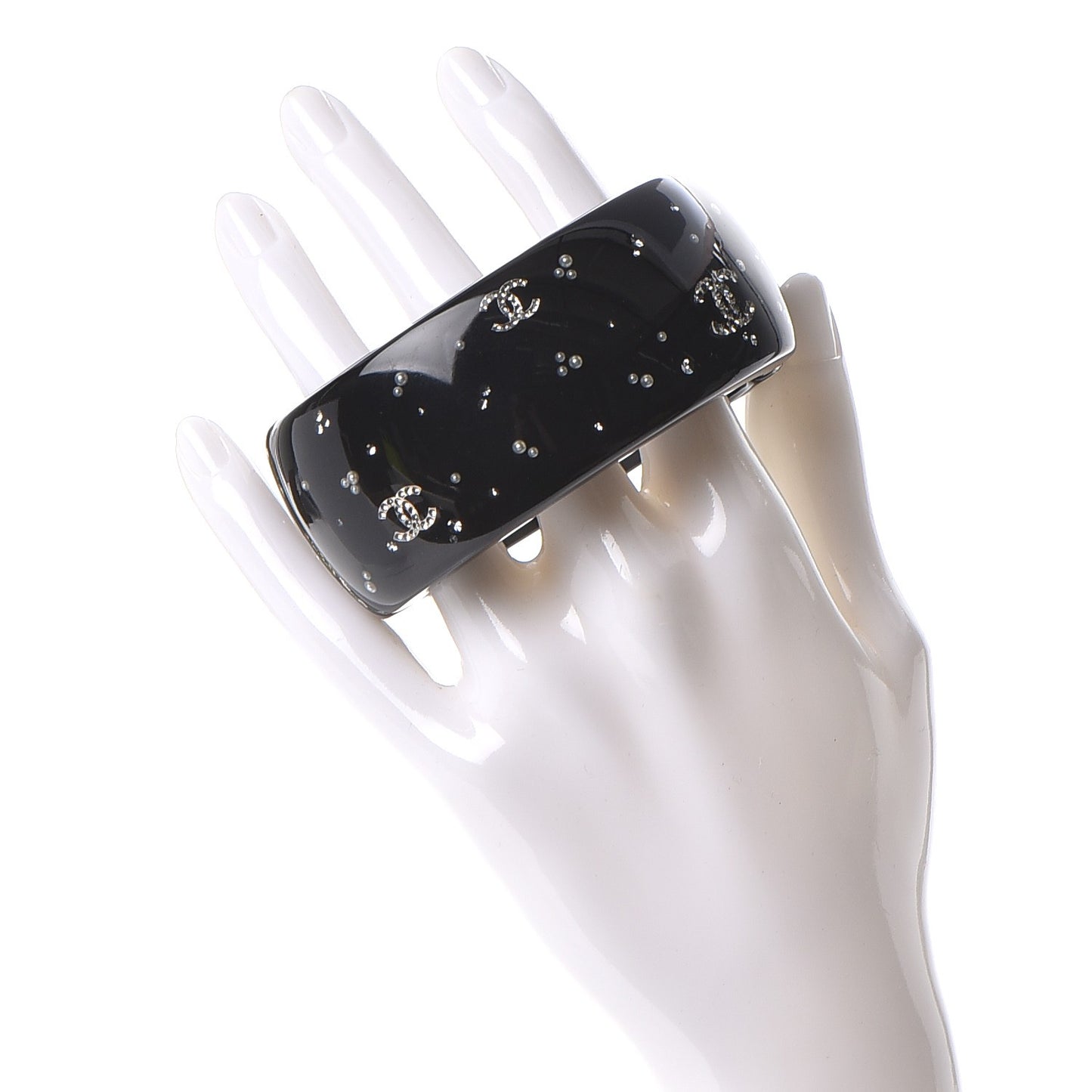 Resin Crystal CC Cuff Black