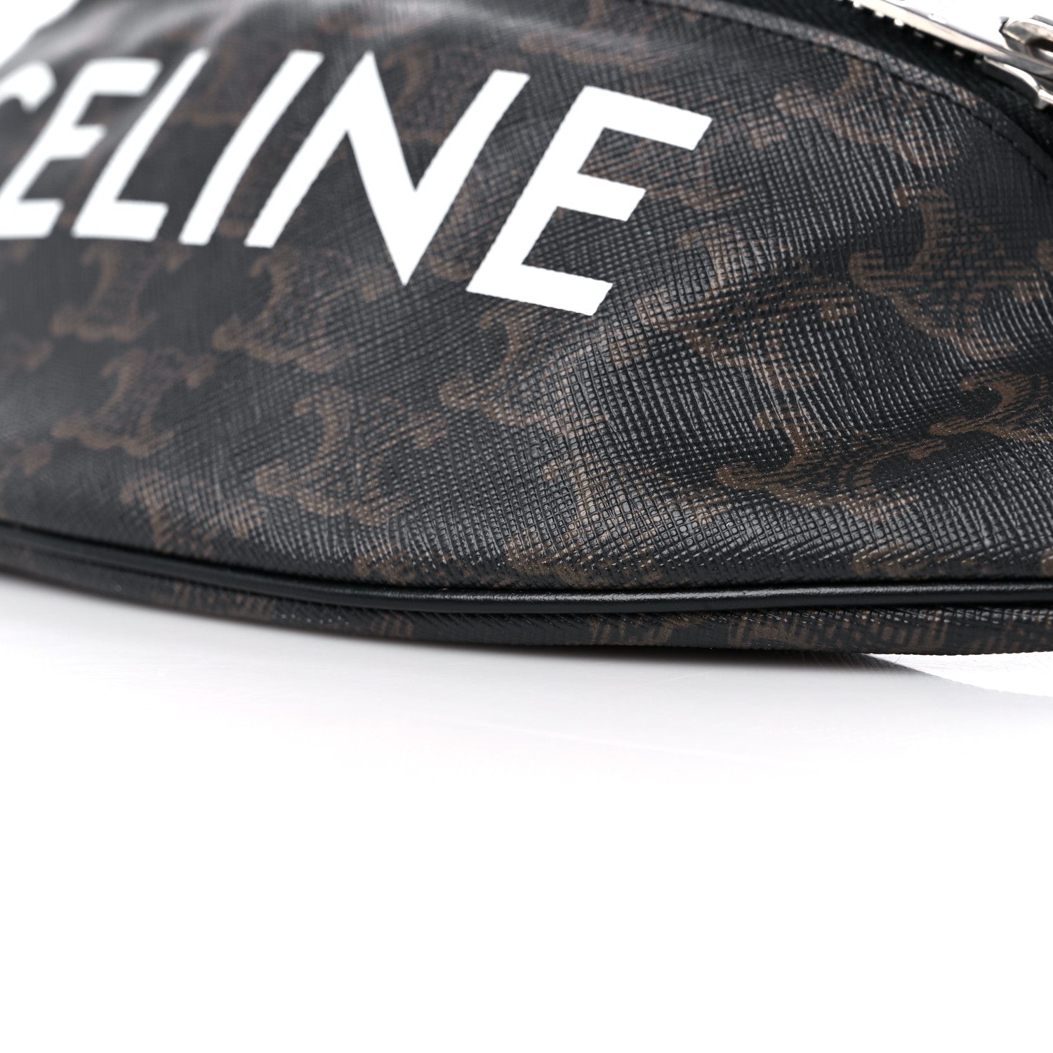 Celine Triomphe Logo Canvas Belt Bag Black 7 of 7