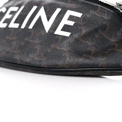 Celine Triomphe Logo Canvas Belt Bag Black 7 of 7