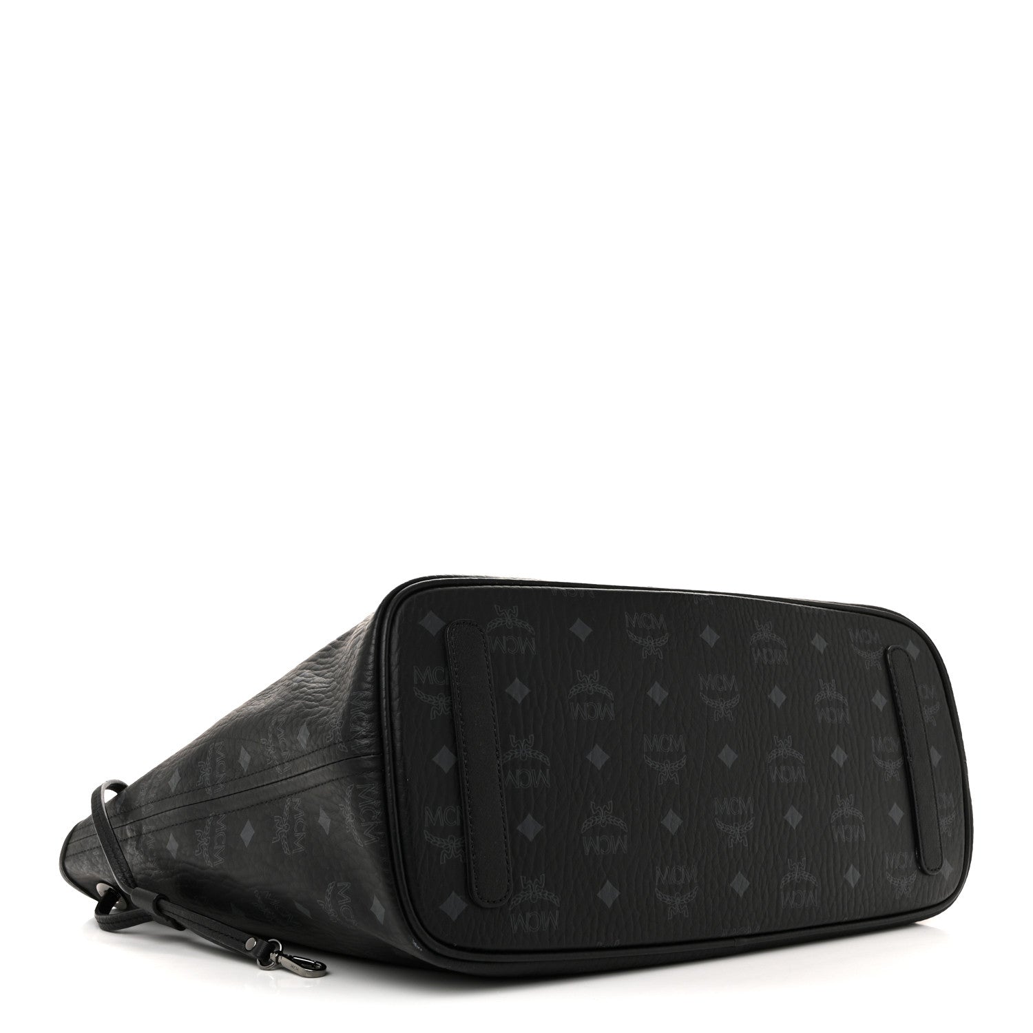 MCM Visetos Medium Liz Reversible Shopper Tote Black 8 of 17