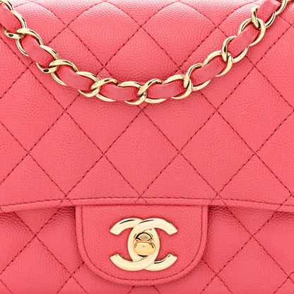 Chanel Caviar Quilted Mini Square Flap Pink 8 of 11