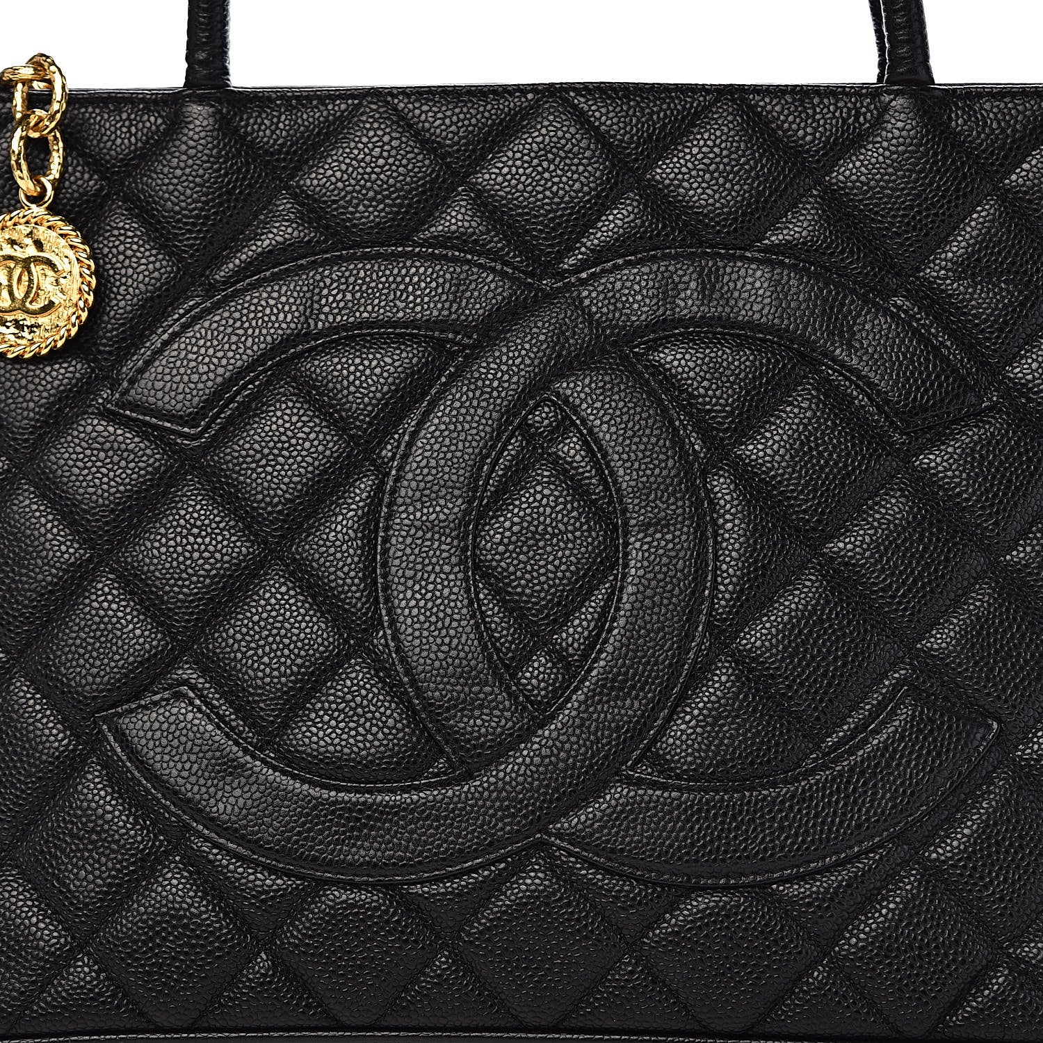 Chanel Caviar Quilted Medallion Tote Black 12 of 12
