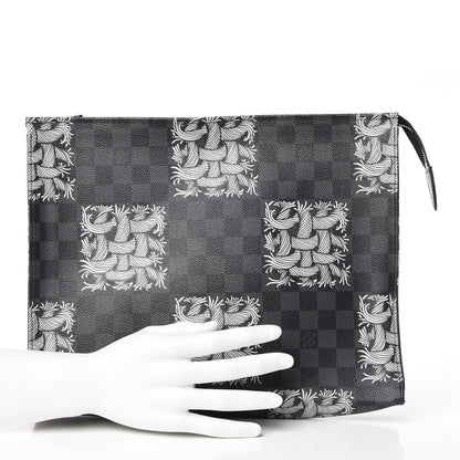 Louis Vuitton Damier Graphite Rope Pochette Voyage White 2 of 9