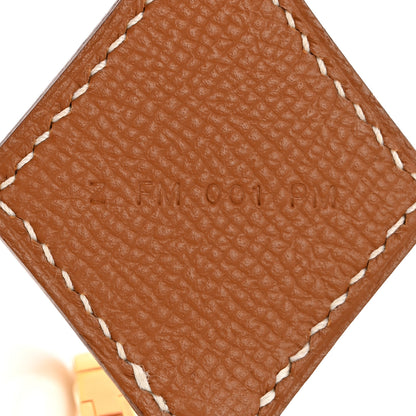 Hermes Toile Epsom 105mm Attelage Shoulder Strap Rose Texas Gold Rose Tyrien Bleu Frida 4 of 4