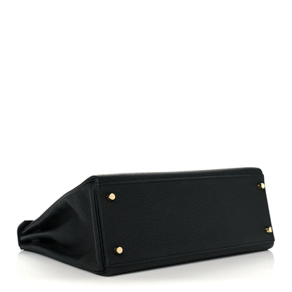 Hermes Togo Matte Alligator Kelly Retourne Touch 32 Black 4 of 11