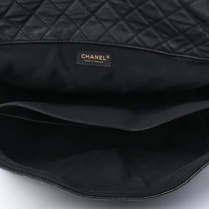 Chanel Calfskin Quilted XXL Travel Flap Bag Black 5 of 9
