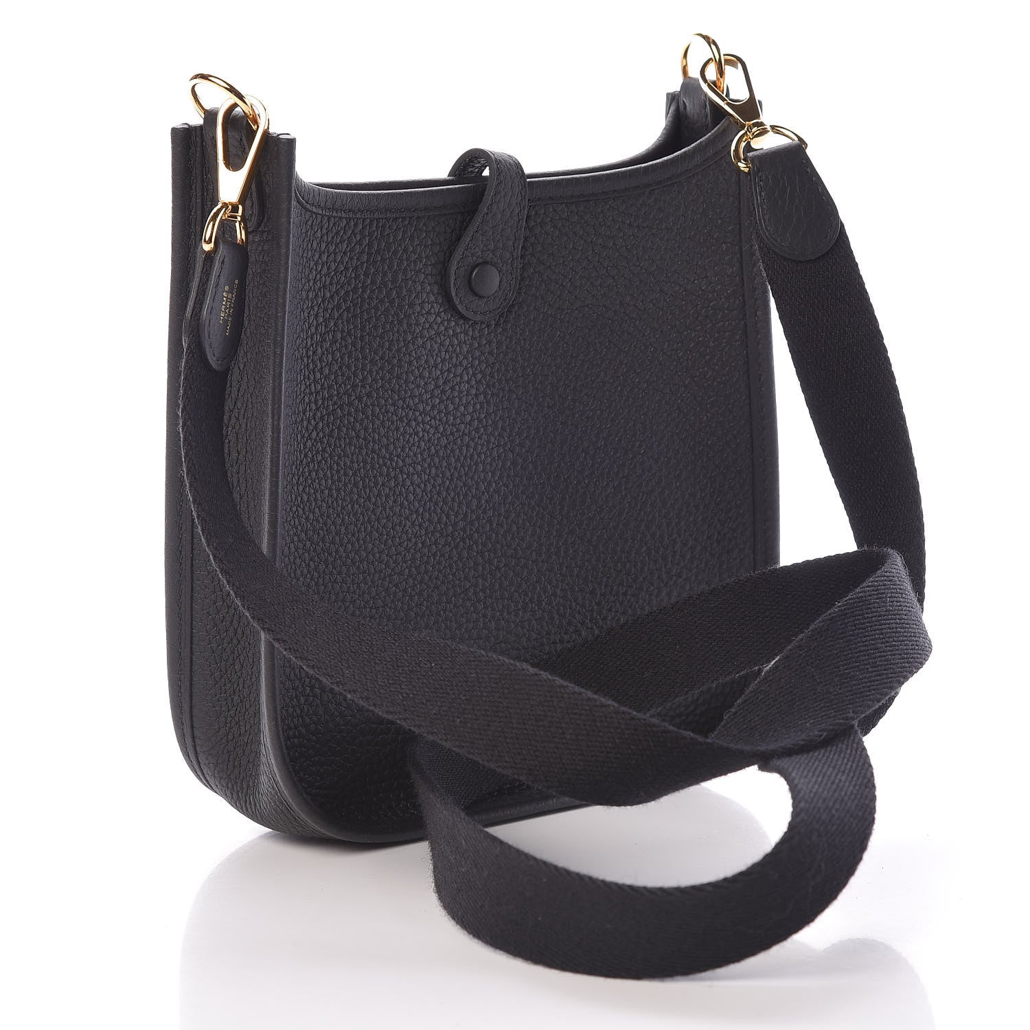 Hermes Taurillon Clemence Evelyne TPM Black 3 of 11