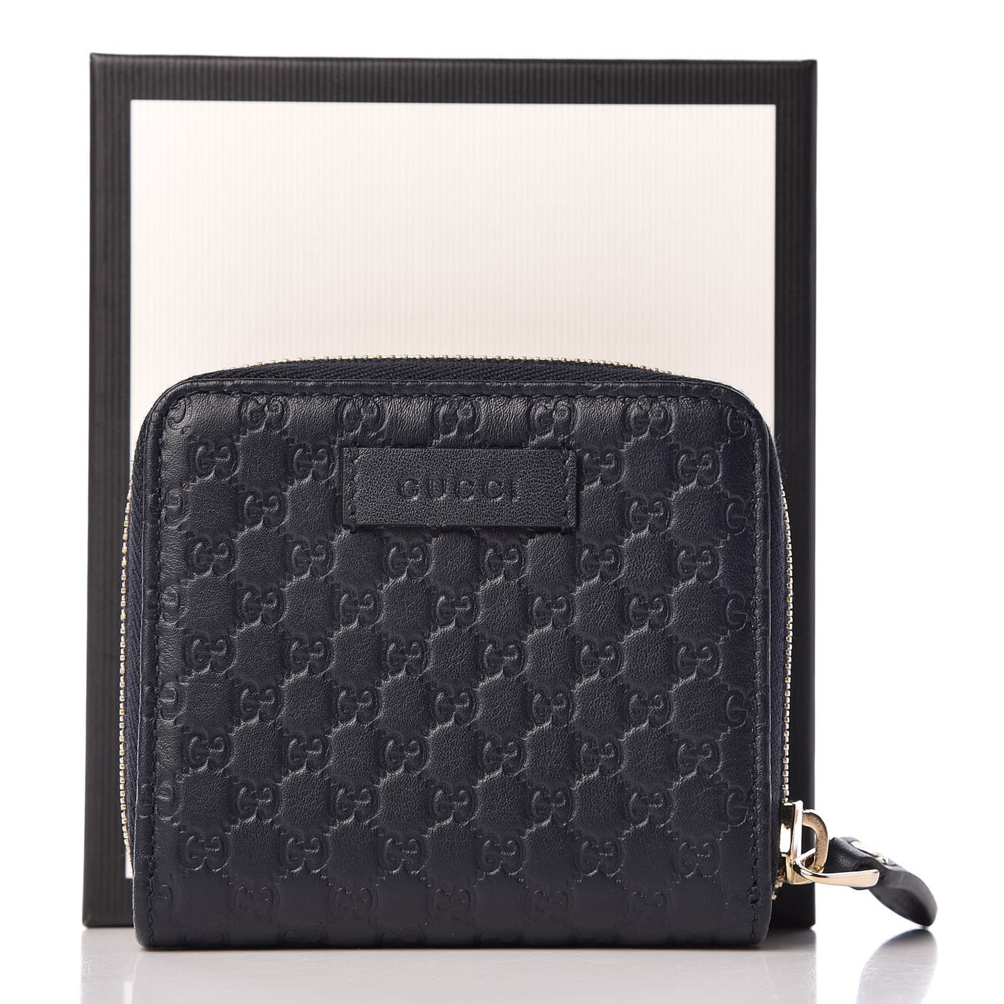 Microguccissima Compact Wallet Navy