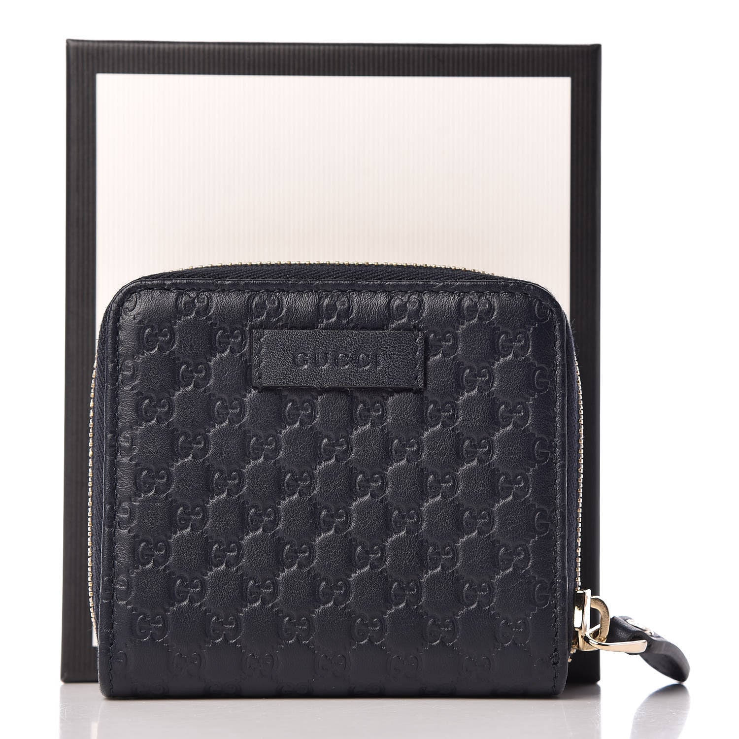 Gucci Microguccissima Compact Wallet Navy 9 of 9