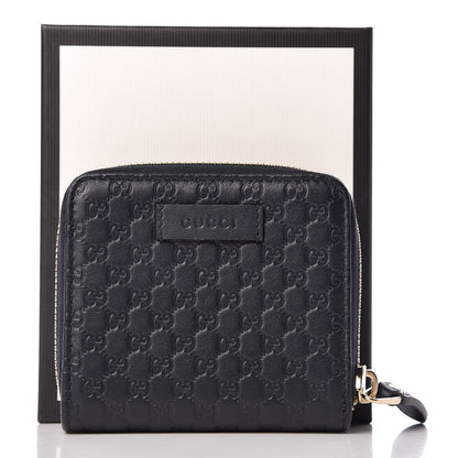 Gucci Microguccissima Compact Wallet Navy 9 of 9