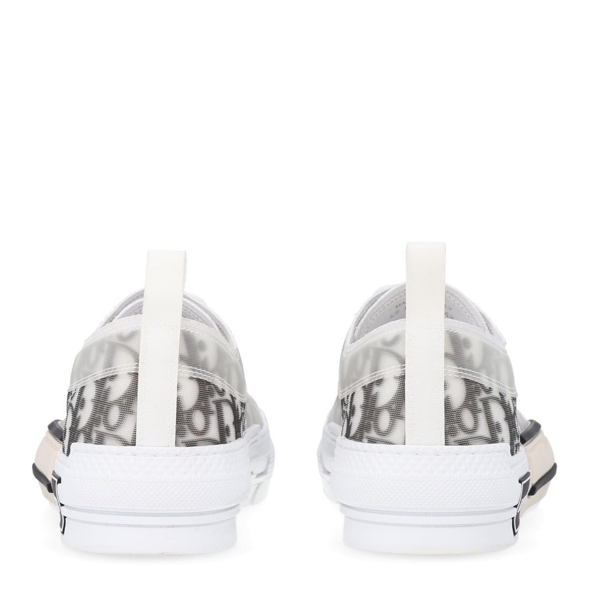 Technical Canvas Oblique Mens B23 Low Top Sneakers 42 White Black