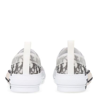 Christian Dior Technical Canvas Oblique Mens B23 Low Top Sneakers 42 White Black 6 of 11