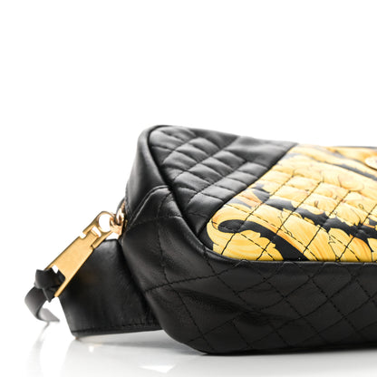 Versace Nappa Barocco Printed Quilted Vanitas Medea Belt Bag Black 8 of 9