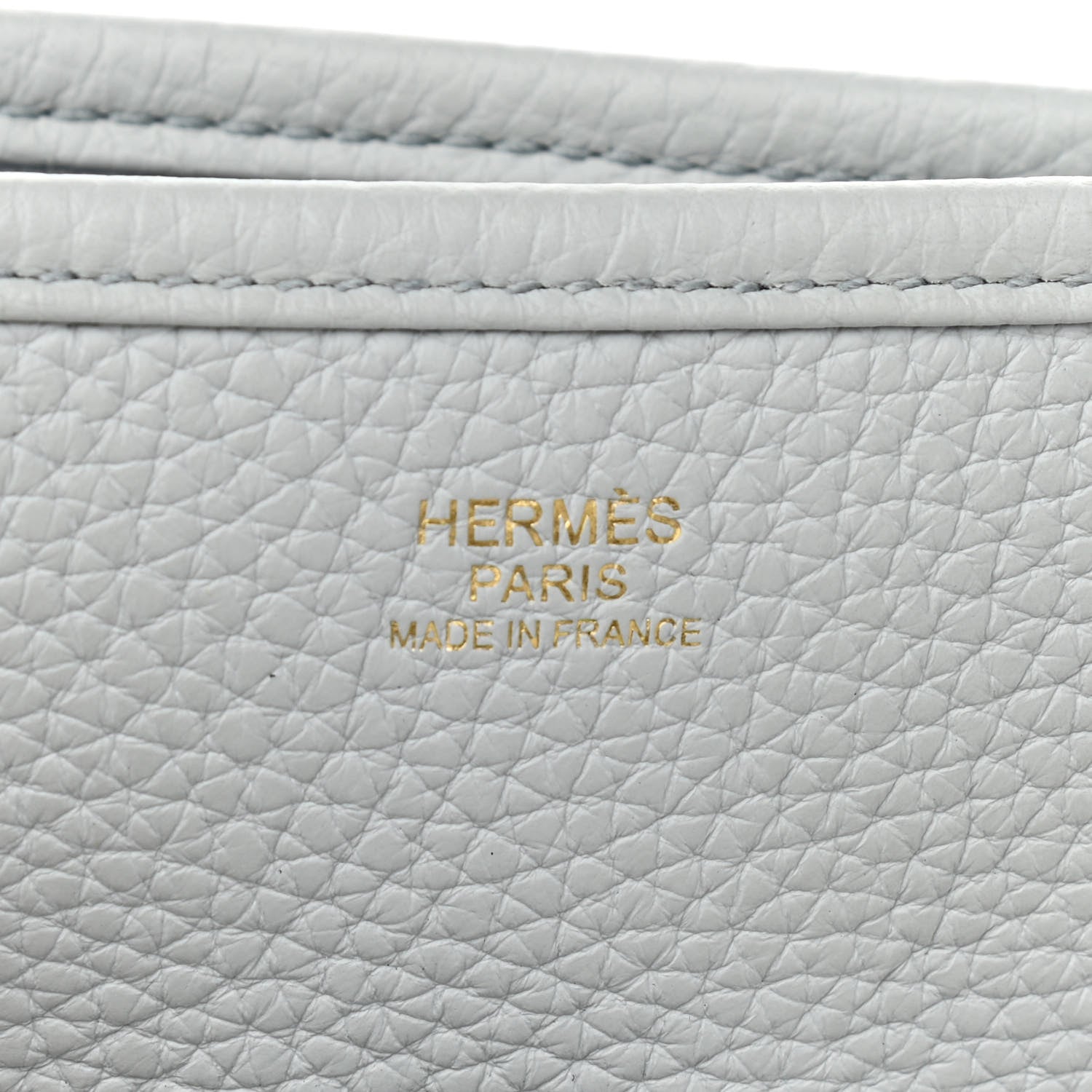 Hermes Taurillon Clemence Evelyne III GM Bleu Pale 6 of 11