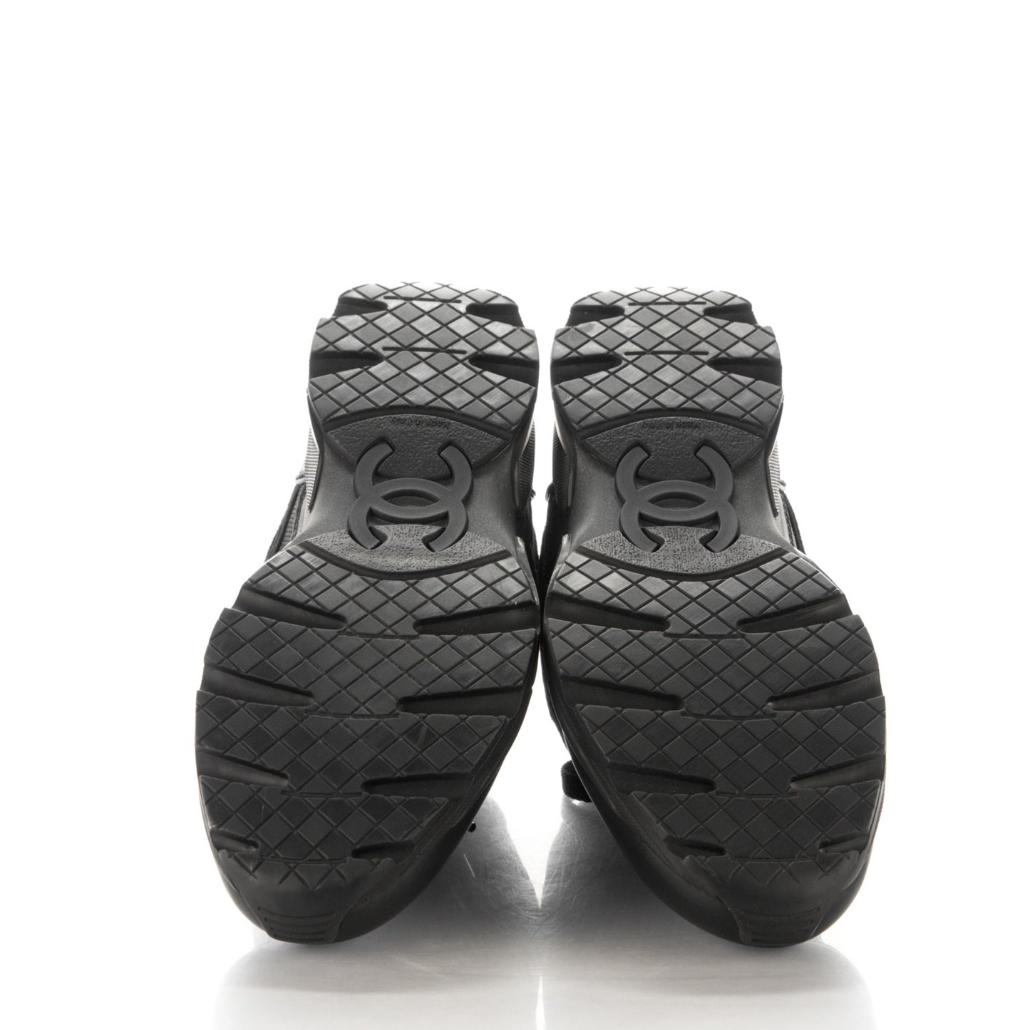 Suede Calfskin CC Sneakers 35.5 Black