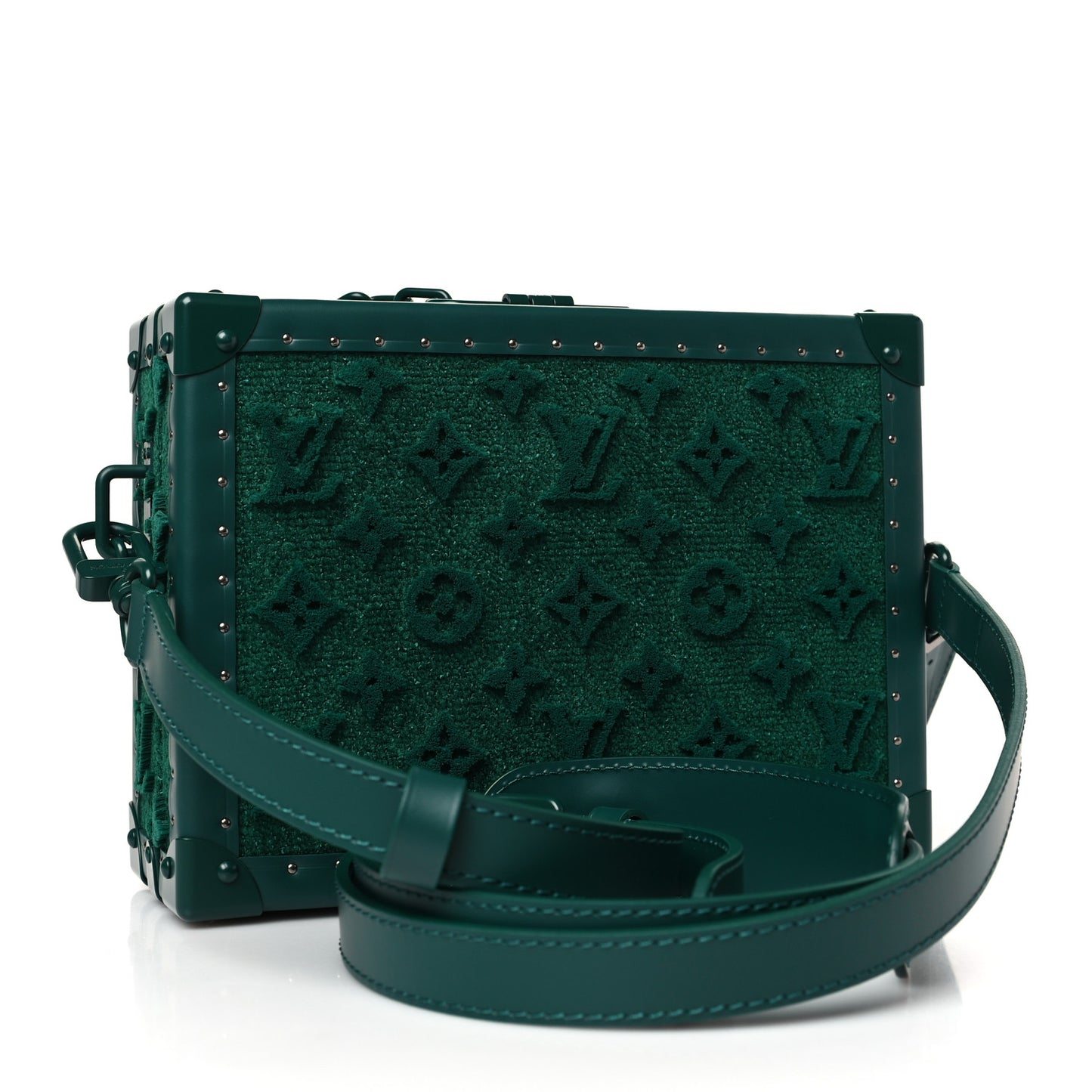 Monogram Tuffetage Clutch Box Green