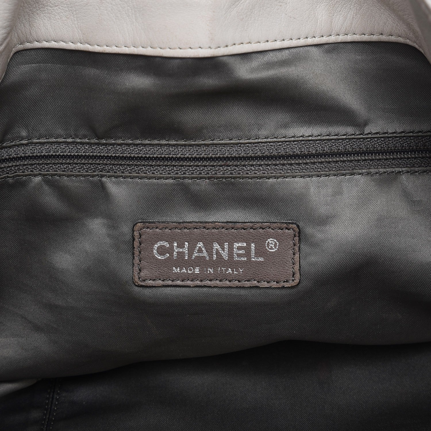 Chanel Calfskin Modern Chain Rhodoid Hobo White 6 of 11