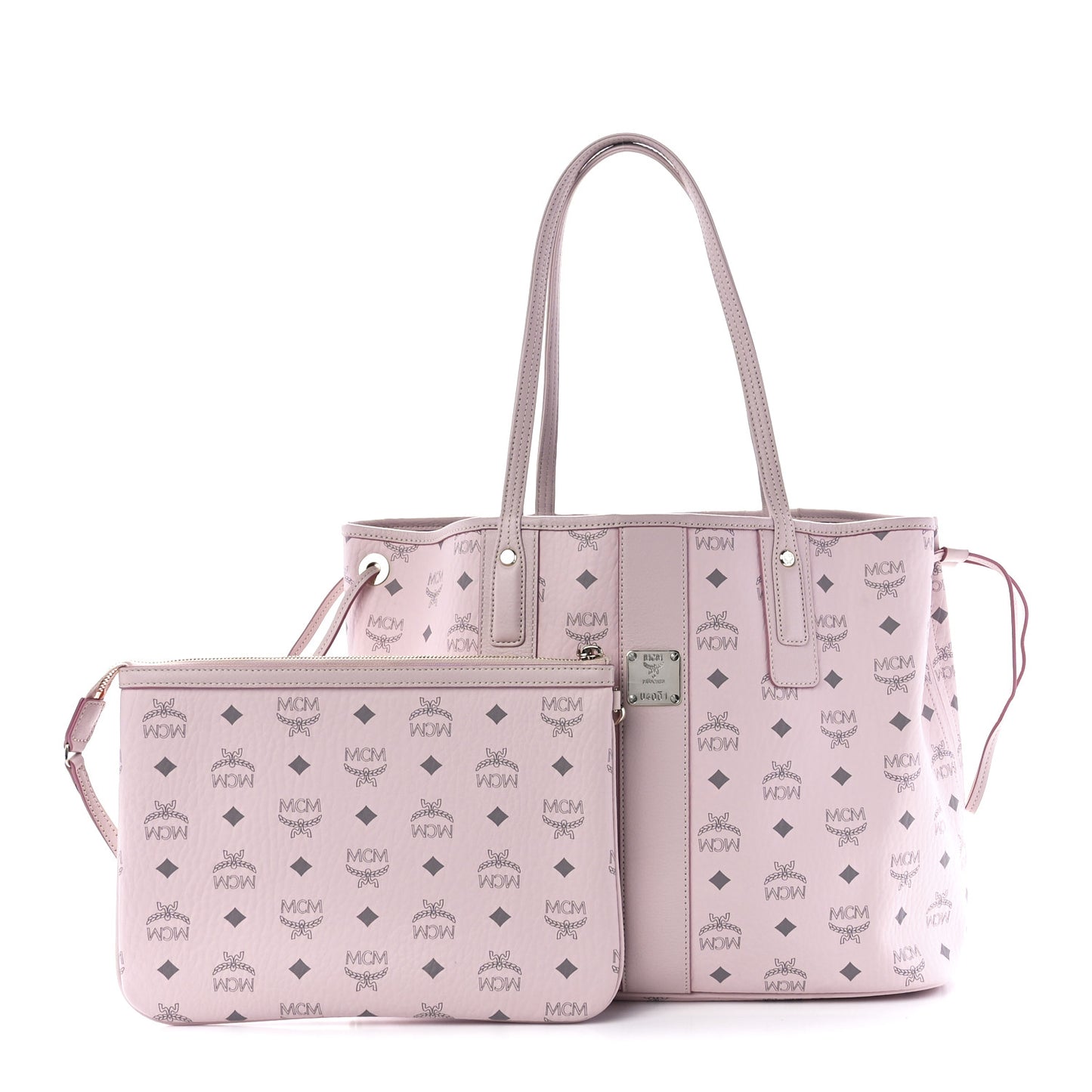 Visetos Medium Liz Reversible Shopper Tote Powder Pink