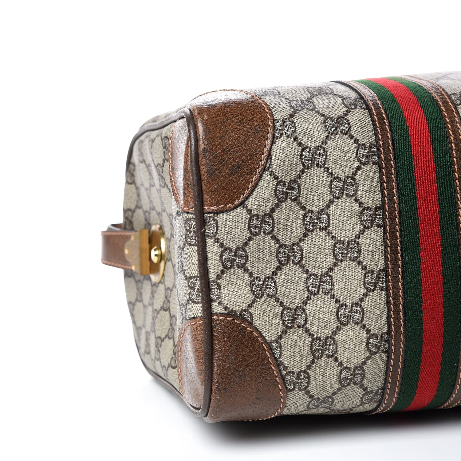 Gucci GG Plus Monogram Web Boston Brown 5 of 22