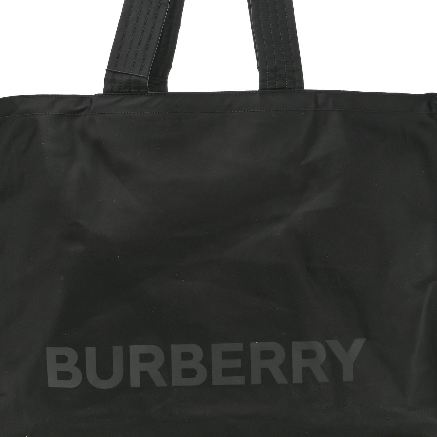 Nylon Logo Tote Black