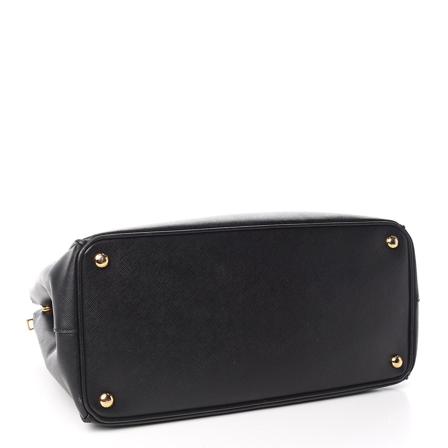 Saffiano Large Galleria Double Zip Tote Black
