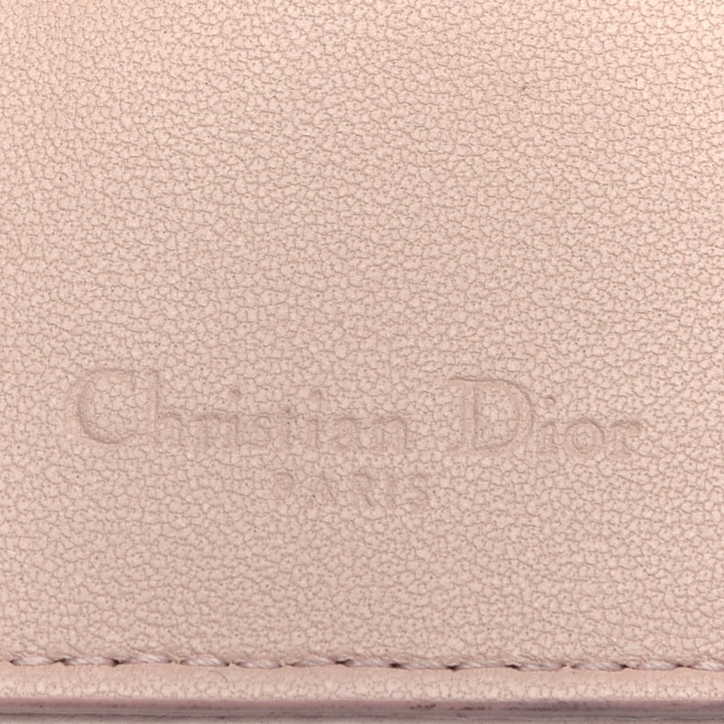 Lambskin Cannage Small Lady Dior Flap Card Holder Light Pink