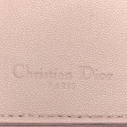 Christian Dior Lambskin Cannage Small Lady Dior Flap Card Holder Light Pink 6 of 8