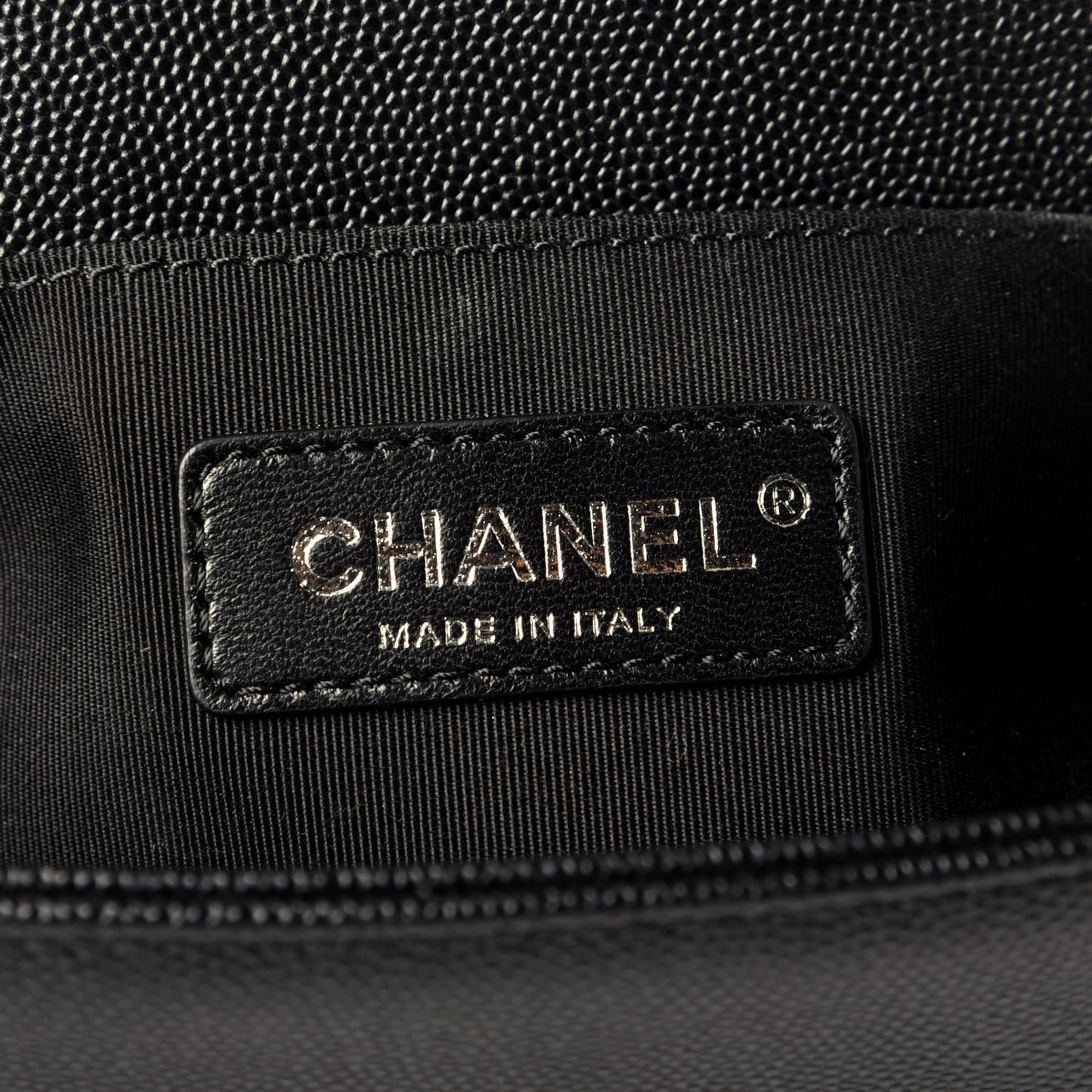 Caviar Quilted Small Boy Flap Black