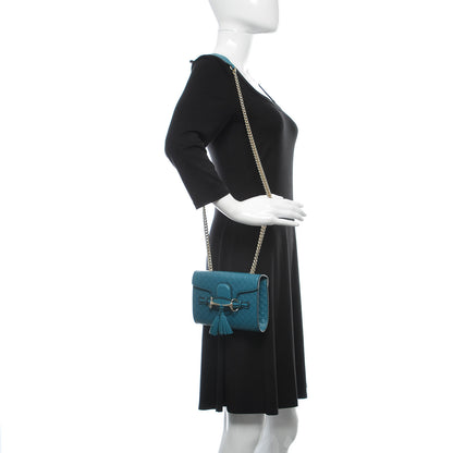 Gucci Microguccissima Mini Emily Shoulder Bag Deep Cobalt 2 of 9