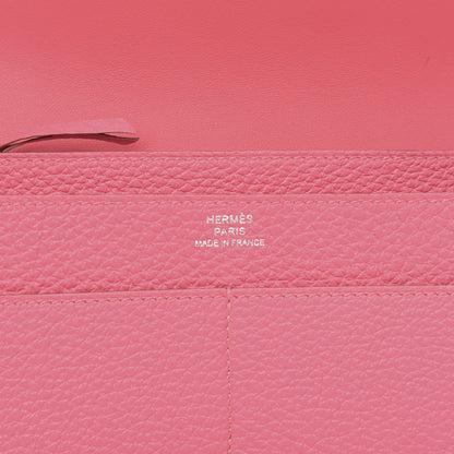 Hermes Togo Dogon Duo Wallet Rose Lipstick 6 of 7