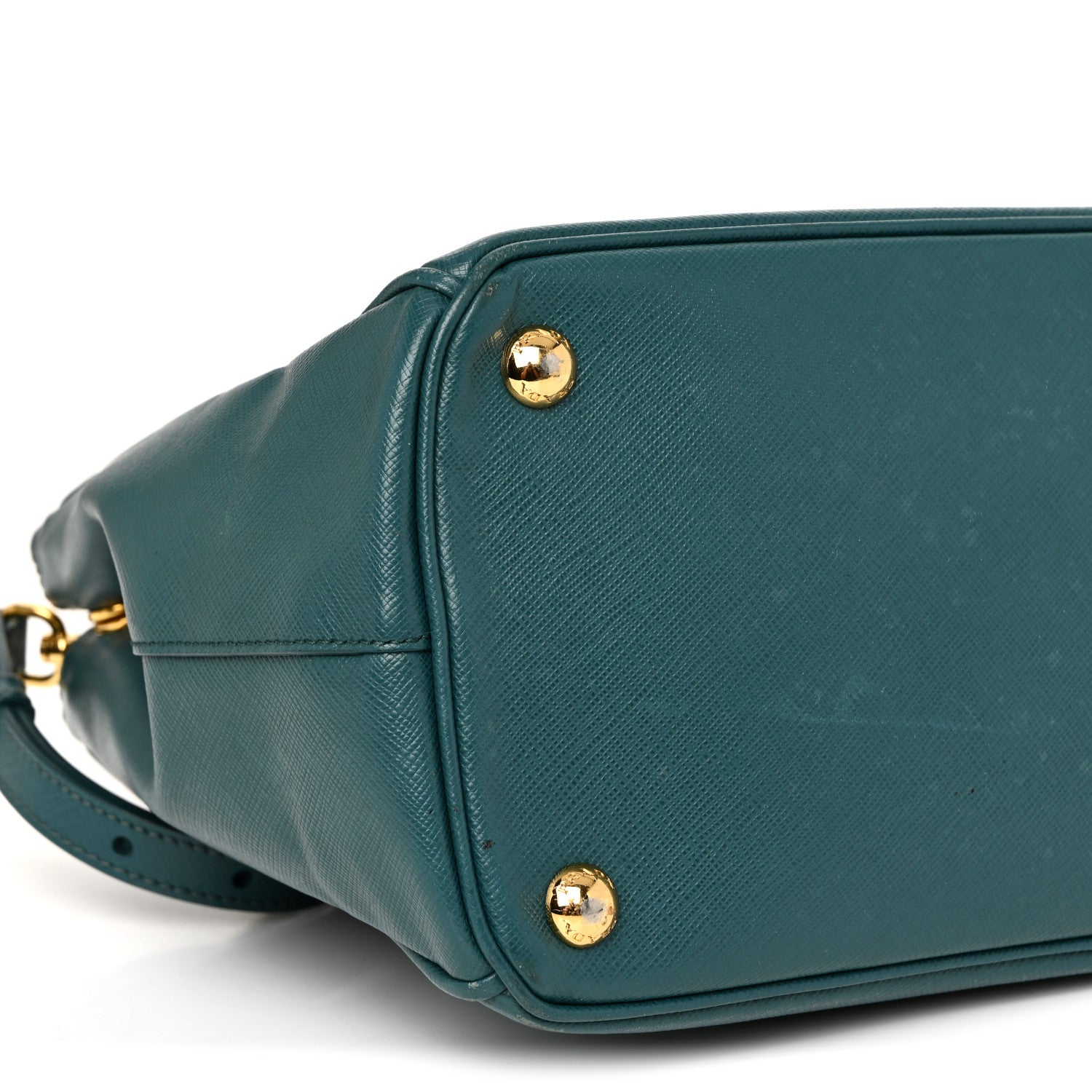 Prada Saffiano Medium Galleria Double Zip Tote Ottanio 10 of 17