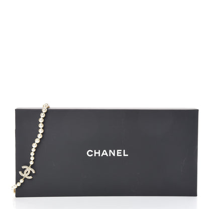 Chanel Graduated Pearl Long CC Necklace Gold 5 of 5