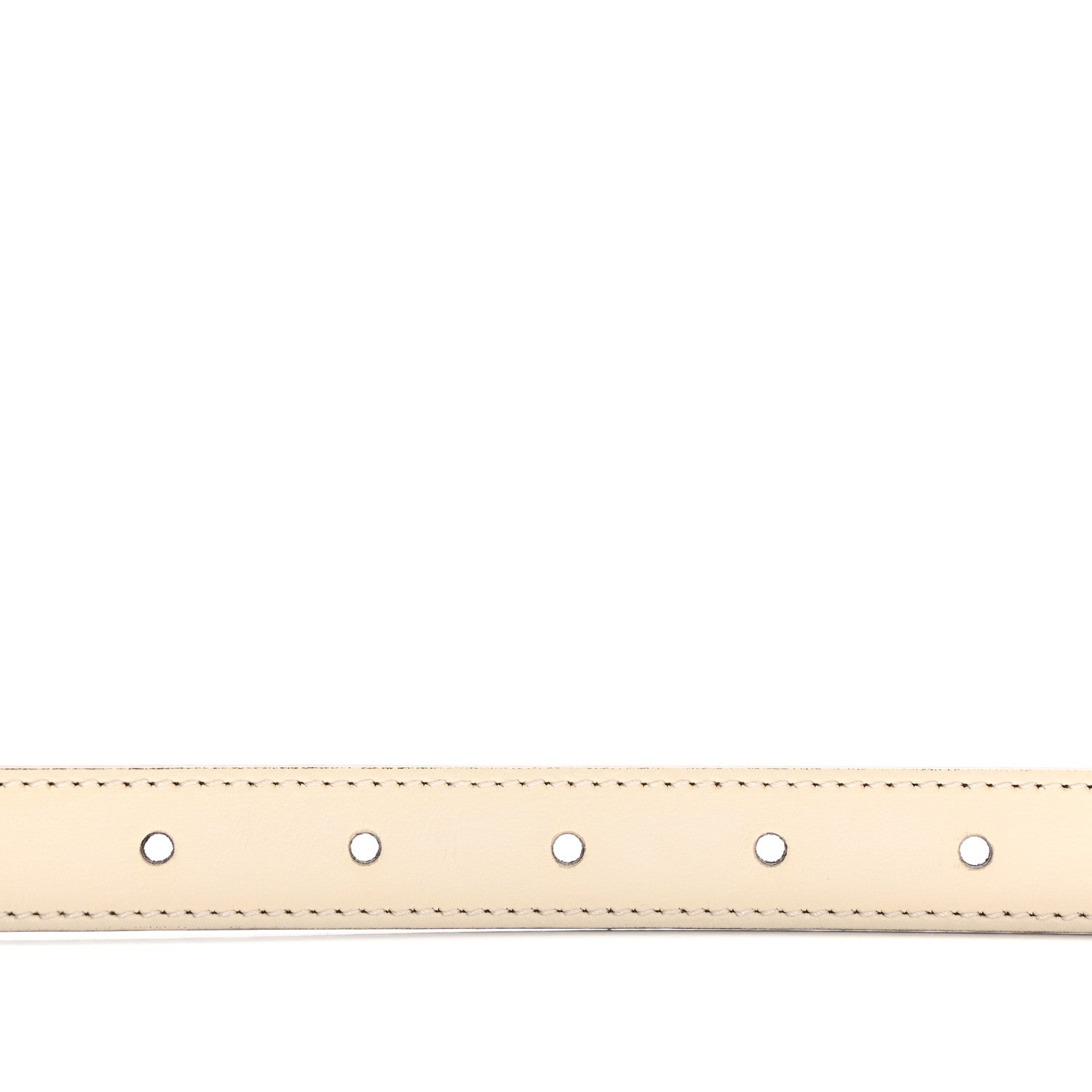 Gucci Plutone Calfskin Palladium Double G 20mm Belt 80 32 Mystic White 5 of 5