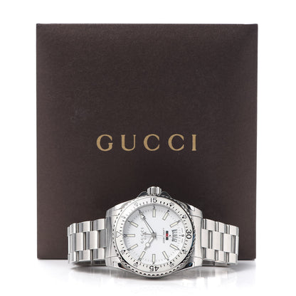 Gucci Stainless Steel 40mm Dive Quartz Watch White 6 of 6