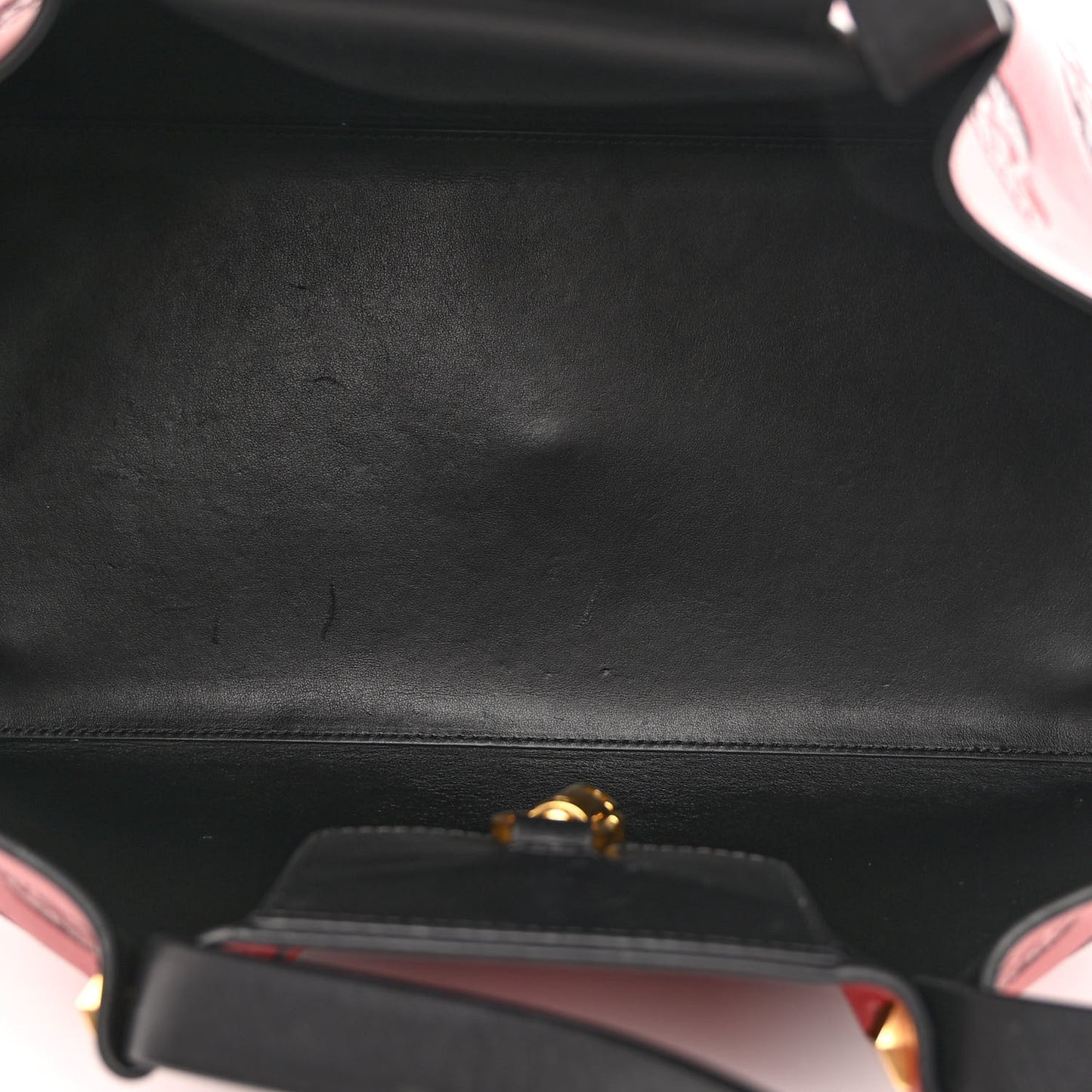 Grained Calfskin Butterfly Embossed Medium VLogo Escape Shopper Bag Red Black