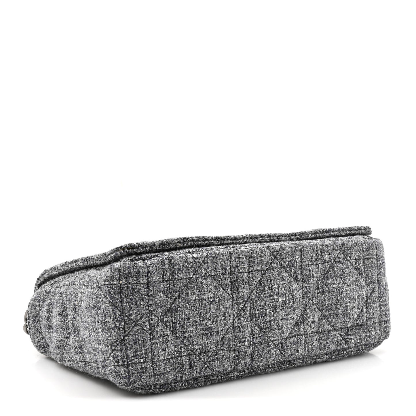 Tweed Macrocannage Medium Caro Bag Black